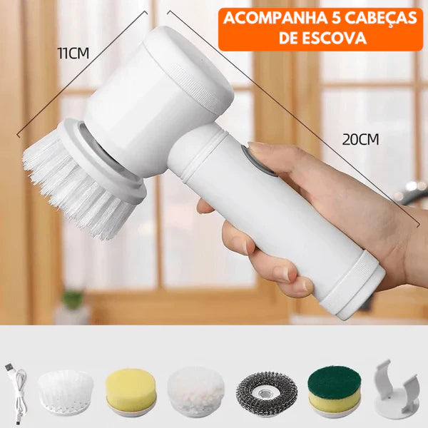 Escova Mágica Elétrica - 5 em 1 (Pague 1 Leve 3)